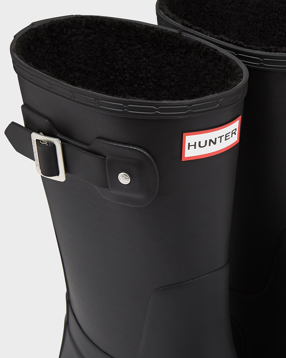 Mens Hunter Original Insulated - Short Rain Boots Black - 4397-LJRON